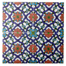 Keramische Tegel - Perzische stijl kleurrijke muur