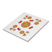 Keramische Tegel Pizzeria Tegeltje (Zijkant)