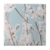 KERAMISCHE TEGEL : PLUMBLOSSOM TEGELTJE (Voorkant)