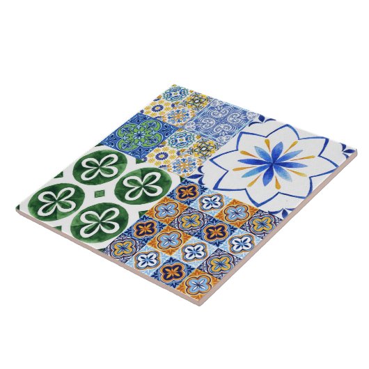 Keramische Tegel Portugese tegels Tegeltje (Zijkant)