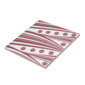 Keramische Tegel Red Tegeltje (Zijkant)