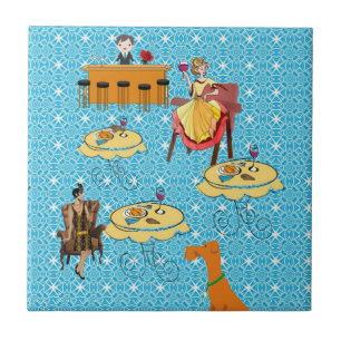 Keramische Tegel Retro Tegeltje