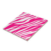 Keramische Tegel Roze Leopard Tegeltje (Zijkant)