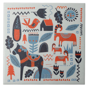 Keramische tegel - Scandinavische Collectie Tegeltje