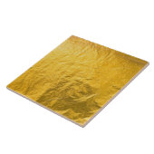 Keramische Tegel - Shinny Gold Leaf Tegeltje (Zijkant)