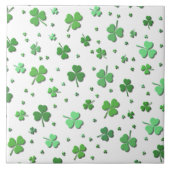 Keramische tegel - Showers van shamrocks Tegeltje (Voorkant)