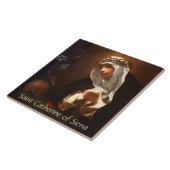 Keramische Tegel St. Catherine of Siena (Francesch Tegeltje (Zijkant)