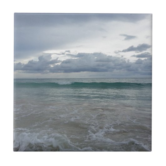 Keramische Tegel - Strand Tegeltje (Voorkant)