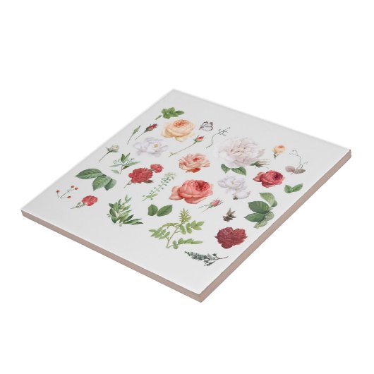 KERAMISCHE TEGEL :  STROMEN TEGELTJE (Zijkant)