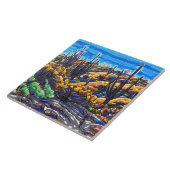 Keramische tegel tegeltje (Zijkant)