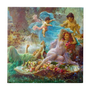 Keramische tegel tegeltje