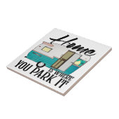 Keramische tegel tegeltje (Zijkant)