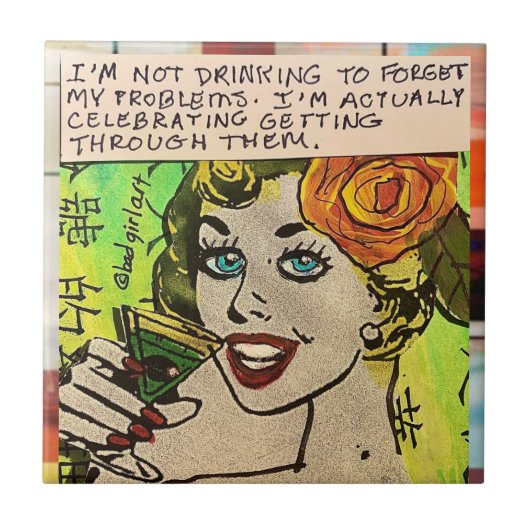 Keramische tegel tegeltje (Voorkant)