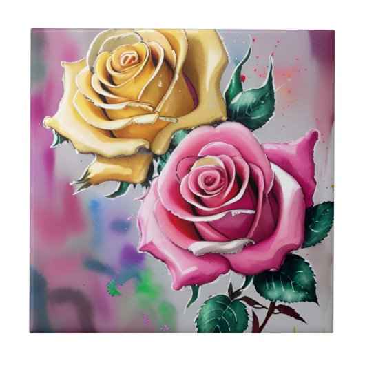 Keramische tegel tegeltje (Voorkant)