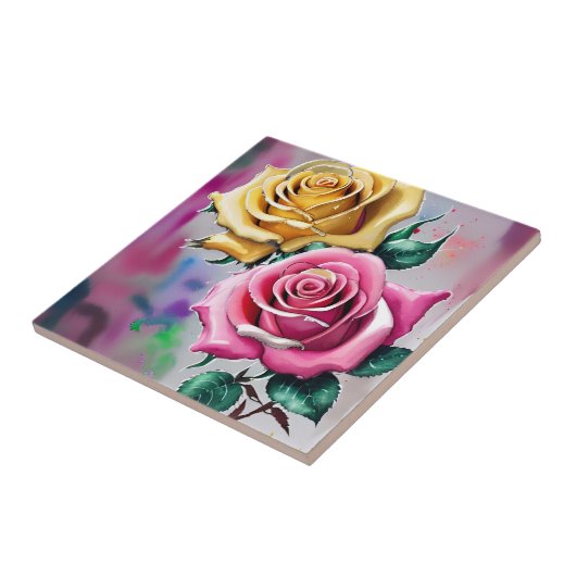 Keramische tegel tegeltje (Zijkant)