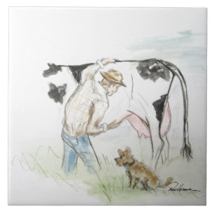 Keramische tegel tegeltje