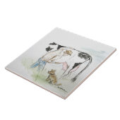 Keramische tegel tegeltje (Zijkant)