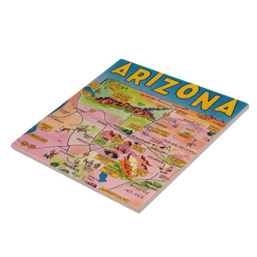 Keramische tegel tegeltje (Zijkant)