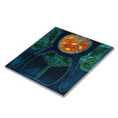 Keramische tegel tegeltje (Zijkant)