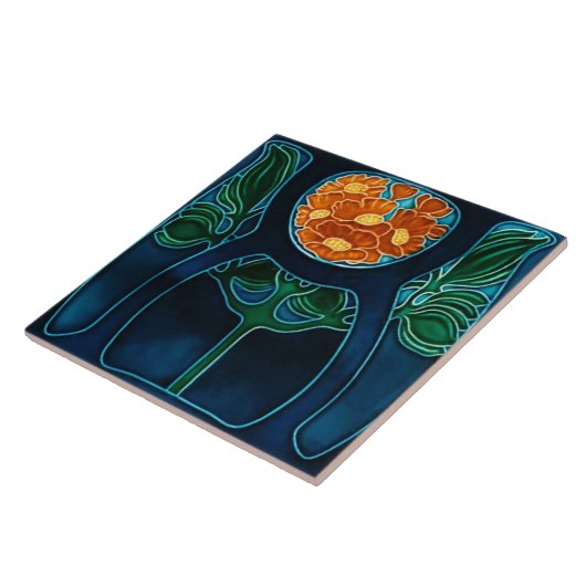 Keramische tegel tegeltje (Zijkant)