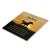 Keramische tegel tegeltje (Zijkant)