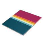 Keramische tegel tegeltje<br><div class="desc">contraststrepen achtergrond. Het patroon van de retro-stijl surf van de zomer.</div>