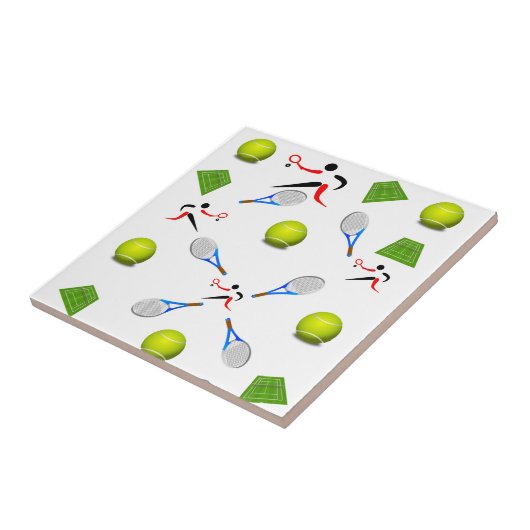 Keramische Tegel Tennis Tegeltje (Zijkant)