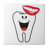 Keramische Tegel Tooth Smile Dentist Tegeltje (Voorkant)