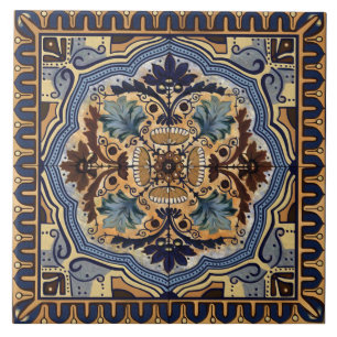 Keramische tegel - traditionele Italiaanse blauwen Tegeltje