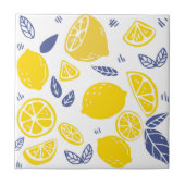 Keramische Tegel/Trivet-citroenen Keramische Tegel Tegeltje (Voorkant)