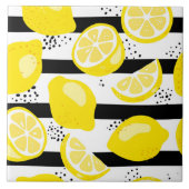 Keramische Tegel/Trivet-citroenen Keramische Tegel Tegeltje (Voorkant)