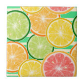 Keramische Tegel/Trivet-Citrus Keramische Tegel Tegeltje (Voorkant)