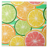 Keramische Tegel/Trivet-Citrus Keramische Tegel Tegeltje (Voorkant)