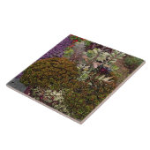 KERAMISCHE TEGEL/TRIVET "GEMENGDE BLOEMGROEP" TEGELTJE (Zijkant)