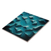 Keramische Tegel " Turquoise Waves III " Tegeltje (Zijkant)