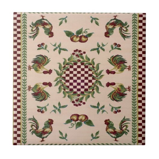 Keramische tegel uit Frankrijk Tegeltje (Voorkant)