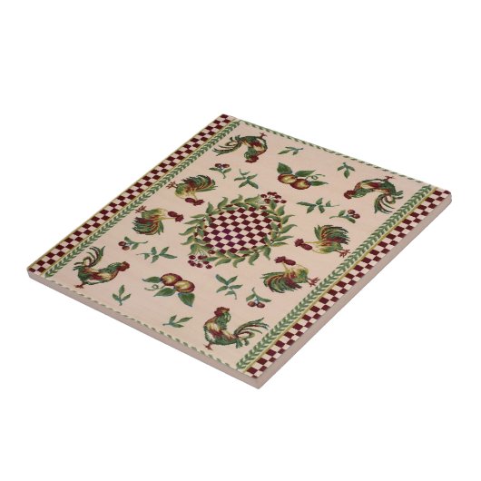 Keramische tegel uit Frankrijk Tegeltje (Zijkant)