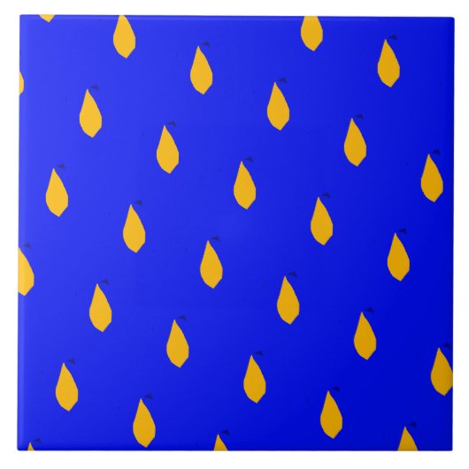 Keramische Tegel van boomvruchten Tegeltje (Voorkant)