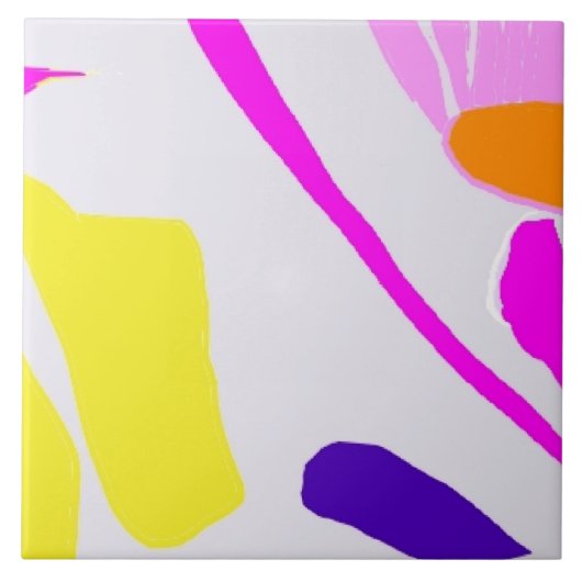 Keramische tegel, van de soort "Avant-garde" Tegeltje (Voorkant)