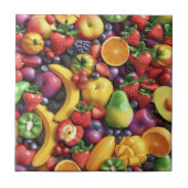 Keramische Tegel van gemengd fruit Tegeltje (Voorkant)