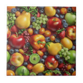 Keramische Tegel van gemengd fruit Tegeltje (Voorkant)