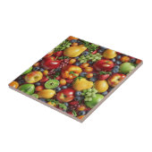 Keramische Tegel van gemengd fruit Tegeltje (Zijkant)