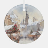  keramische Tegel van Praag Glas Ornament (Voorkant)
