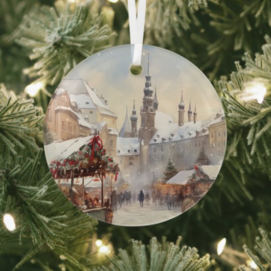  keramische Tegel van Praag Glas Ornament (Insitu)