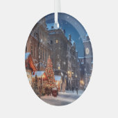 keramische Tegel van Praag Glas Ornament (Voorkant links)