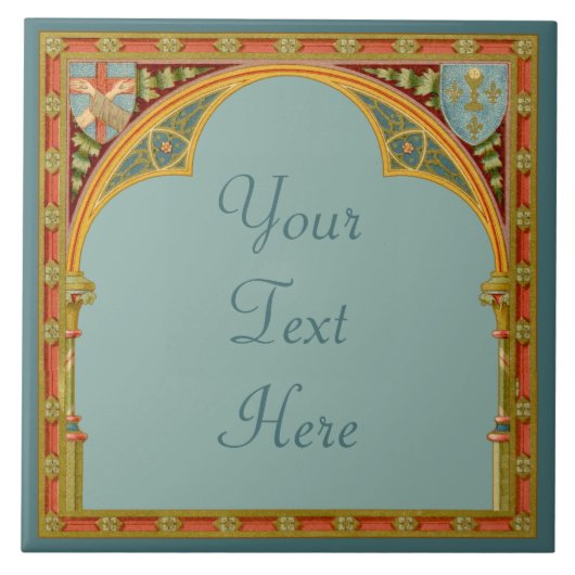 Keramische tegel van St. Clare (SAU 27) 3 Tegeltje (Voorkant)