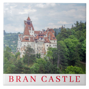 Keramische tegel van Transylvania Bran Castle Tegeltje