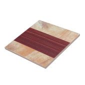 Keramische Tegel Verbrand Sinaasappel Tegeltje (Zijkant)