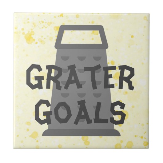 Keramische Tegel voor de Grater Goals Tegeltje (Voorkant)