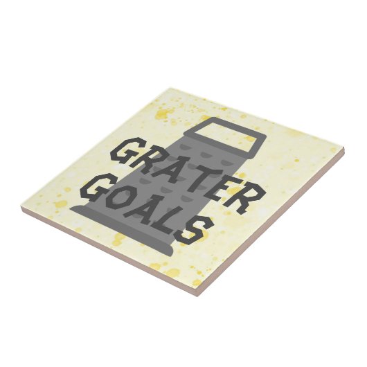 Keramische Tegel voor de Grater Goals Tegeltje (Zijkant)